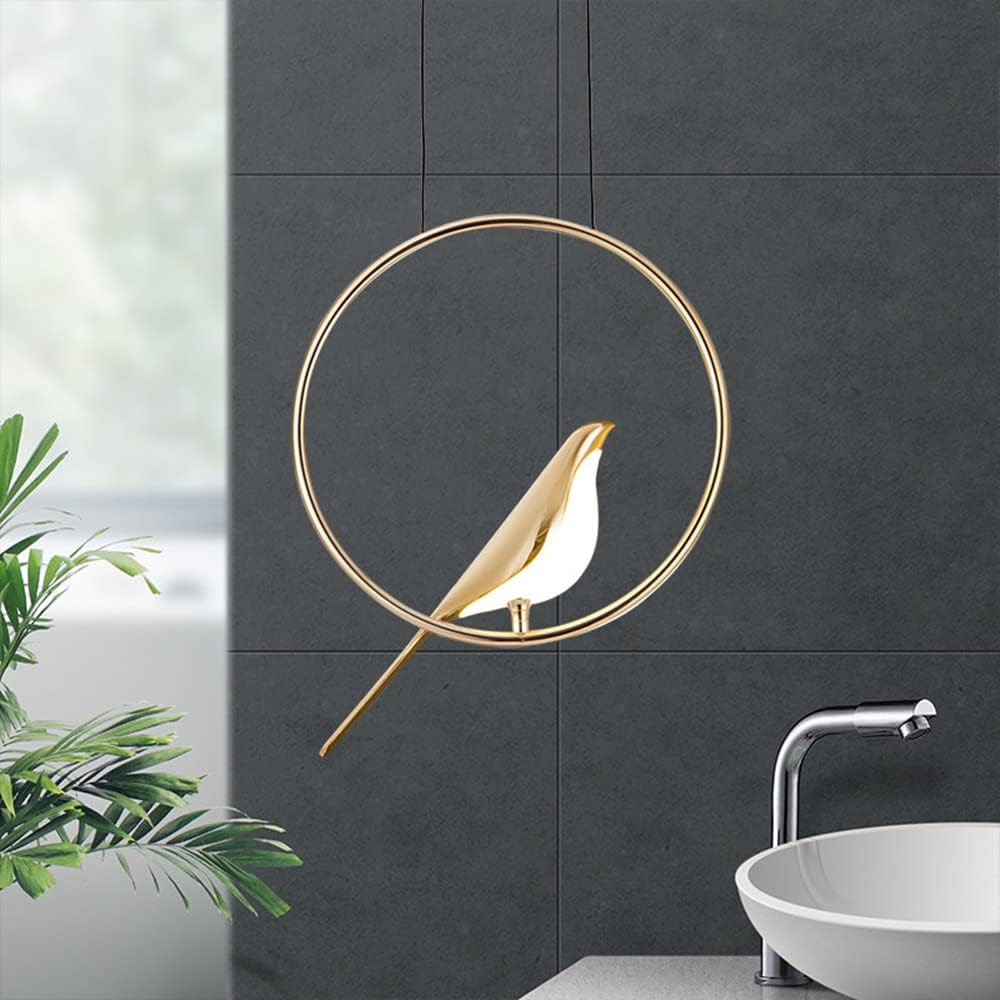 Candeeiro suspenso de círculos LED Creatieve Vogels