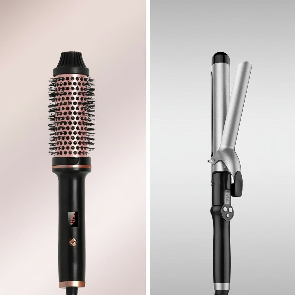 Haartool Ceramic Curling Brush Natural Volume Styling