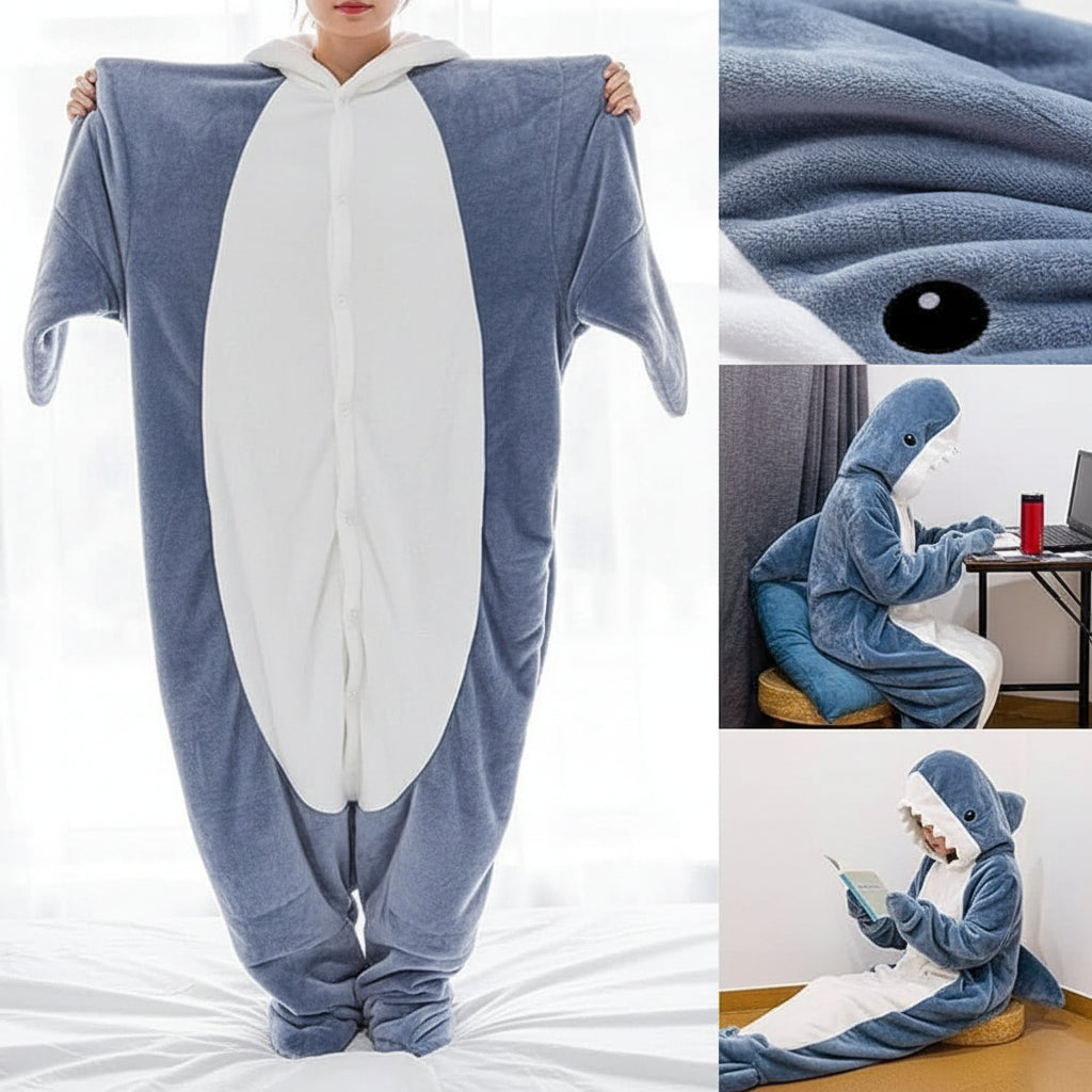 Blanket Portable Shark Fleece Warm Cuddle