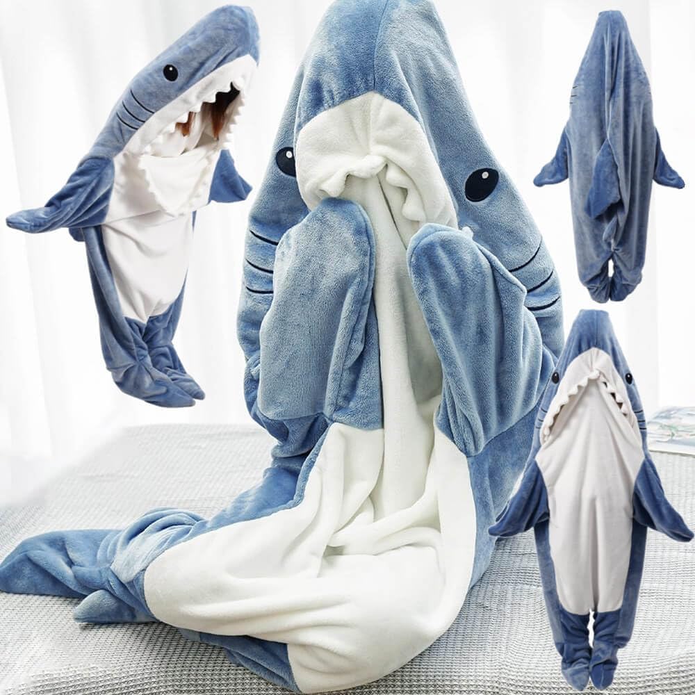 Blanket Portable Shark Fleece Warm Cuddle