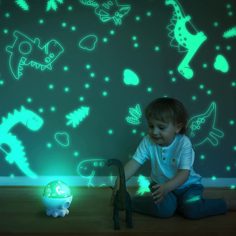 Lampada LED Dinosauro - Proiettore Oceano e Proiezione Stelle & Luna - Con Telecomando