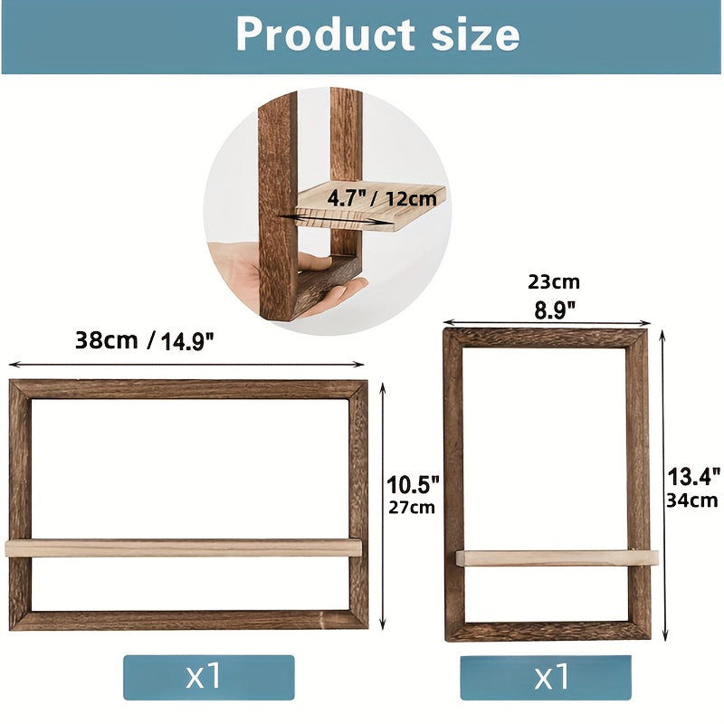 ModernShelf - Set of 2 Floating Shelves for Living Room