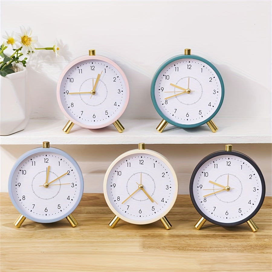 TimeSphere - Stijlvolle Metalen Wekker met Nachtlampje