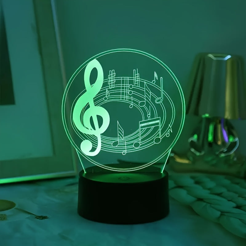MusicLight - Modern Acrylic Table Lamp with Touch Control and USB Connection