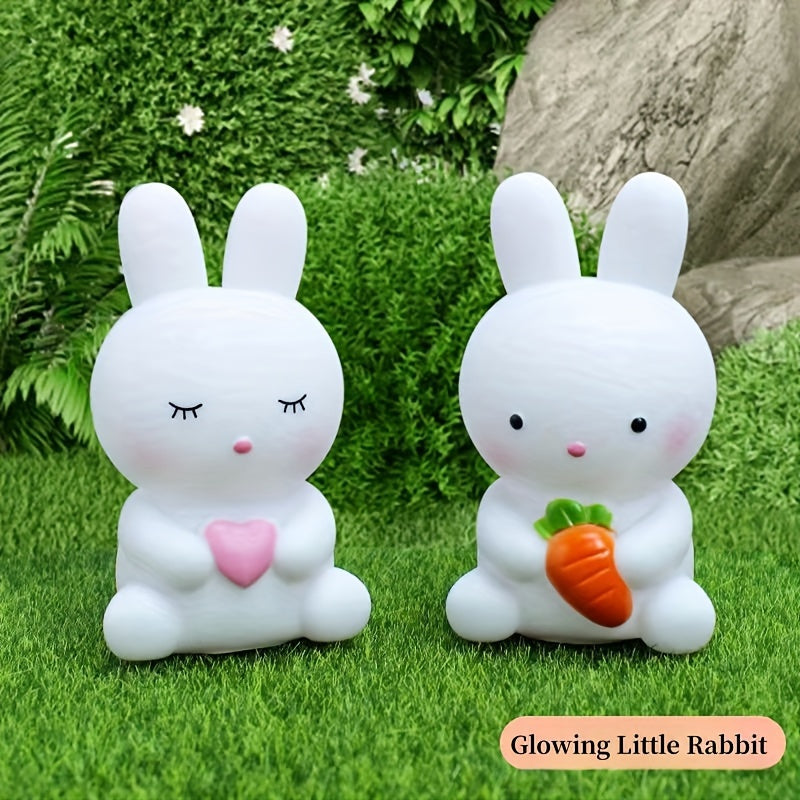 BunnyGlow - Cute Rabbit Lamp with LED Light for Decoration and Night Light