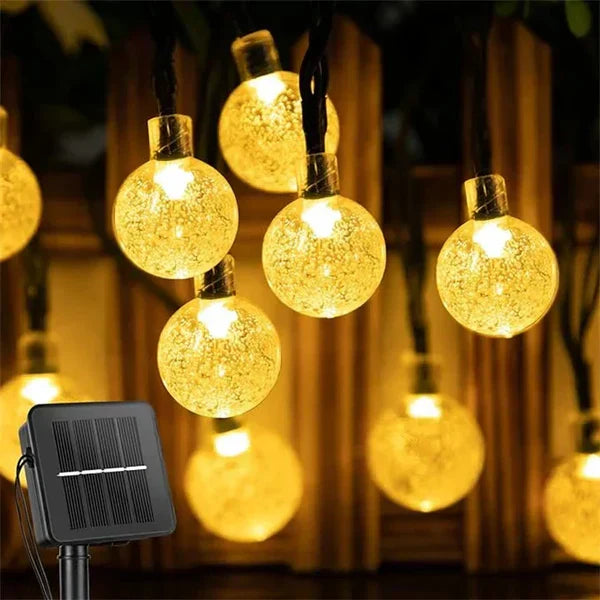 RadiantGlimmer - Catena Luminosa Solare LED Impermeabile