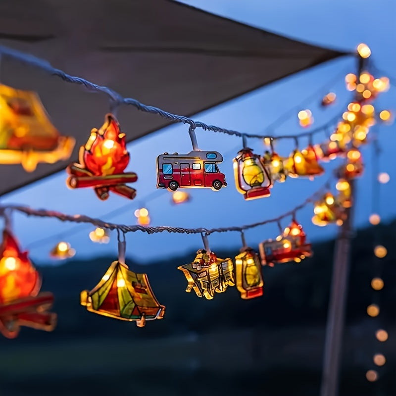 GlowFakkel - Decoratieve Lichtsnoer voor Feest & Interieur, Vrijstaand, Werkt op Batterij