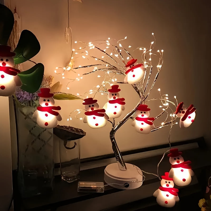 SnowGlow - Ghirlanda luminosa LED Pupazzo di neve in peluche 1,5 metri