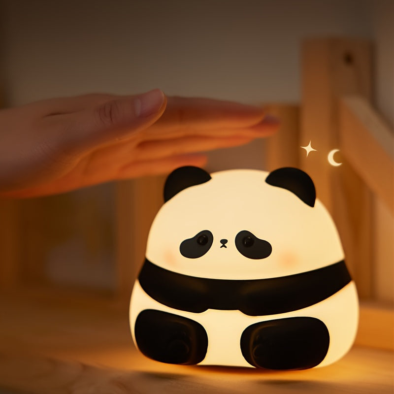 PandaGlow - Cute Large Panda LED Night Light with Touch Control and Rechargeable Battery