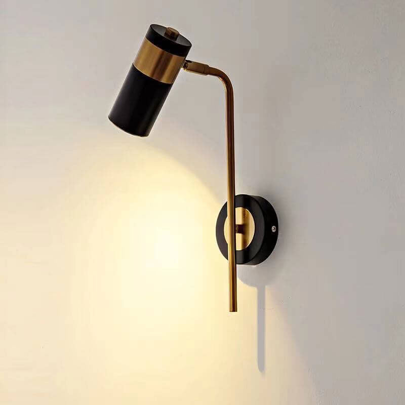 Lámpara de pared LED giratoria minimalista moderna de hierro