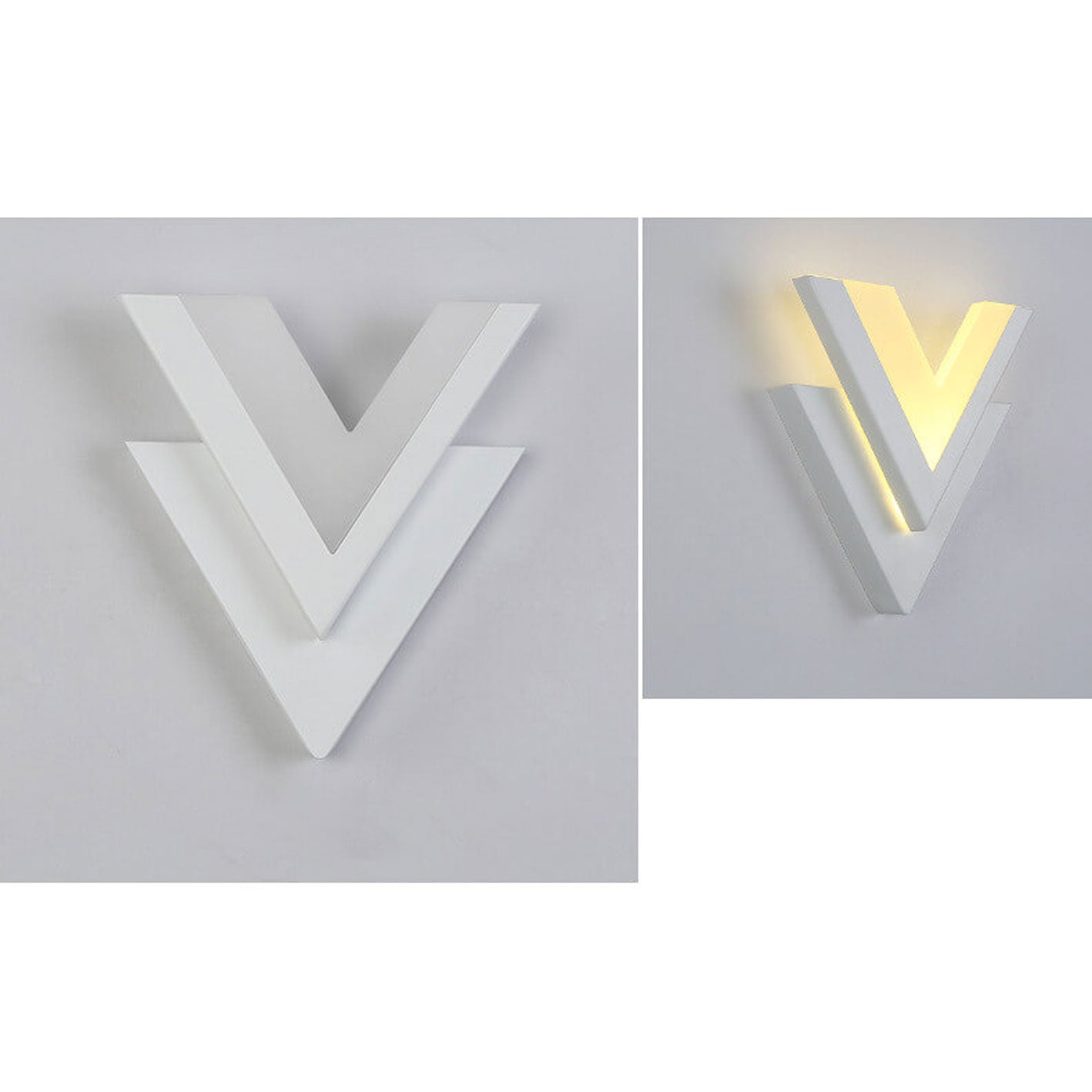 Lámpara de pared LED minimalista en forma de V