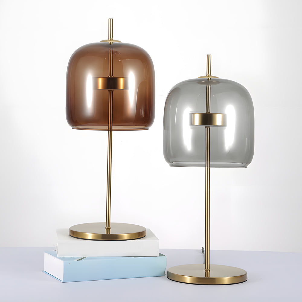 LumiLux - Lámpara de Mesa de Cristal Mística para una Atmósfera Cálida