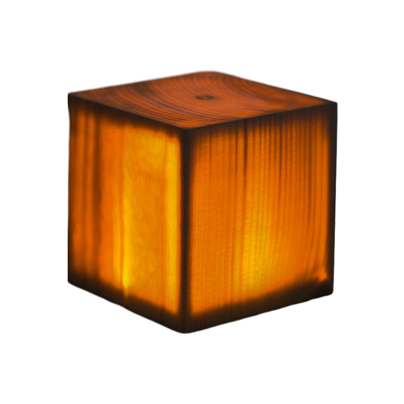 LumiHout - Lámpara de mesa LED con batería y control táctil
