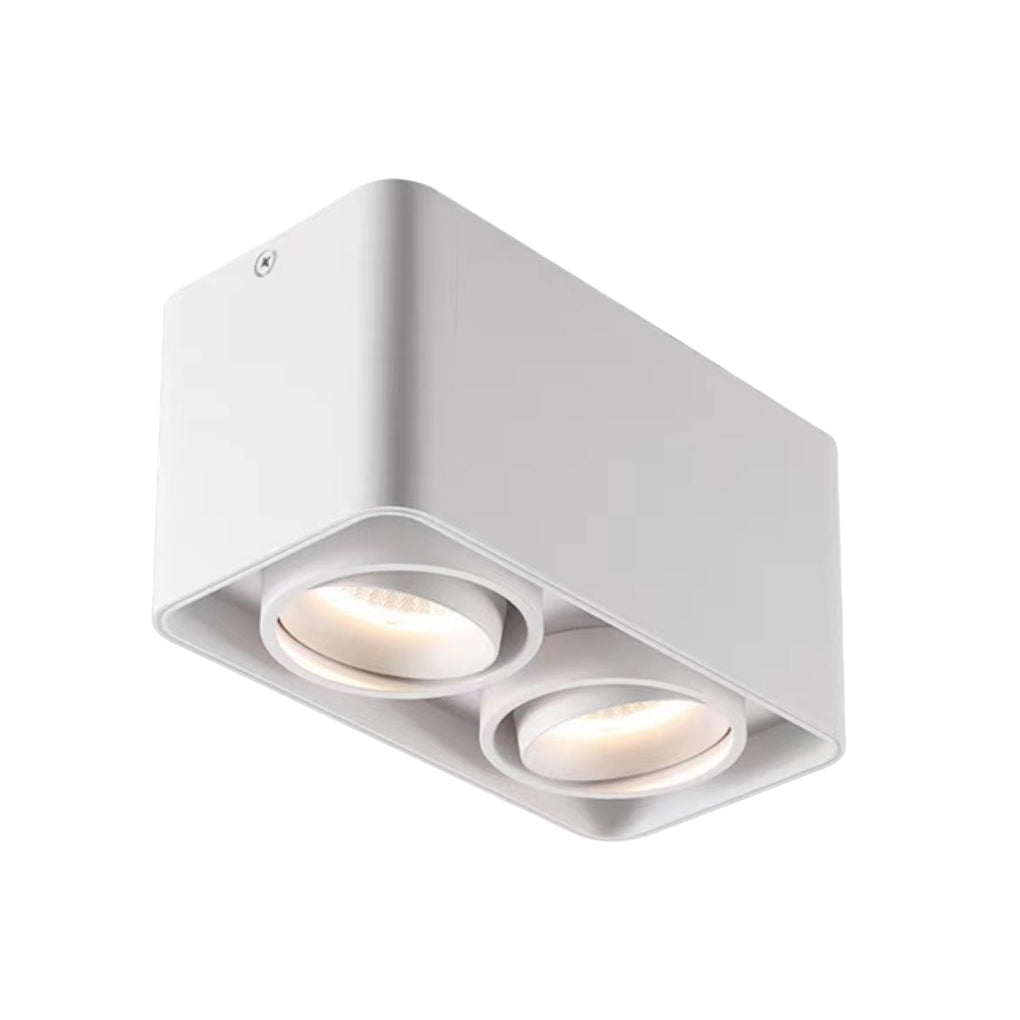FlexiSquare - Lampada da soffitto a LED dimmerabile con testa quadrata regolabile
