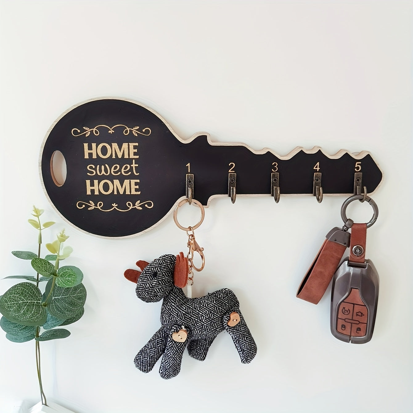 RusticHook - Retro Wand Decoration Floating Shelves with Key Hooks