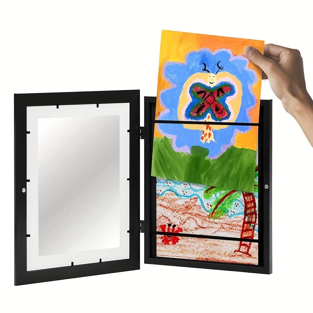 Marco de fotos magnético con frente intercambiable - Perfecto para pósters, fotos, pinturas y decoración de paredes para el hogar y la oficina