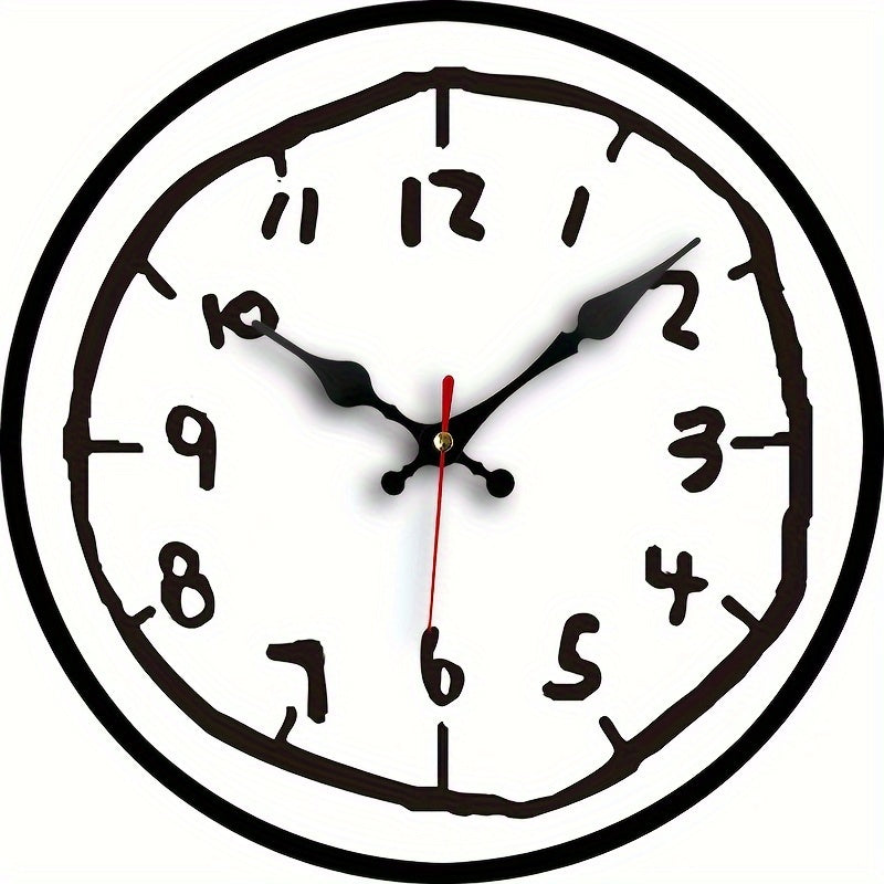 Minimalist Wooden Wall Clock – Silent, No Ticking Sound, Perfect for Home Decor