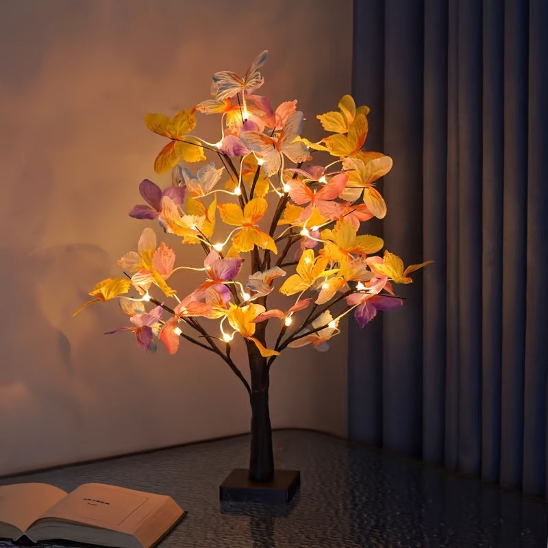 GlowBirch - Elegant LED Birch Butterfly Lamp for Rooms and Festive Atmosphere