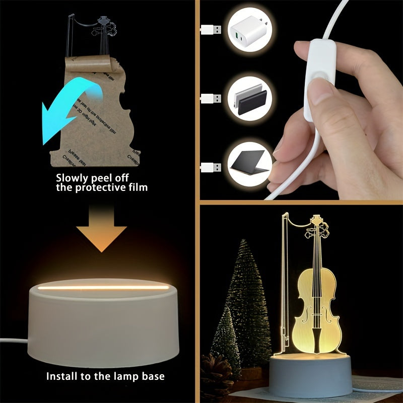 MusicLamp - 3D Illusion Cello LED Table Lamp