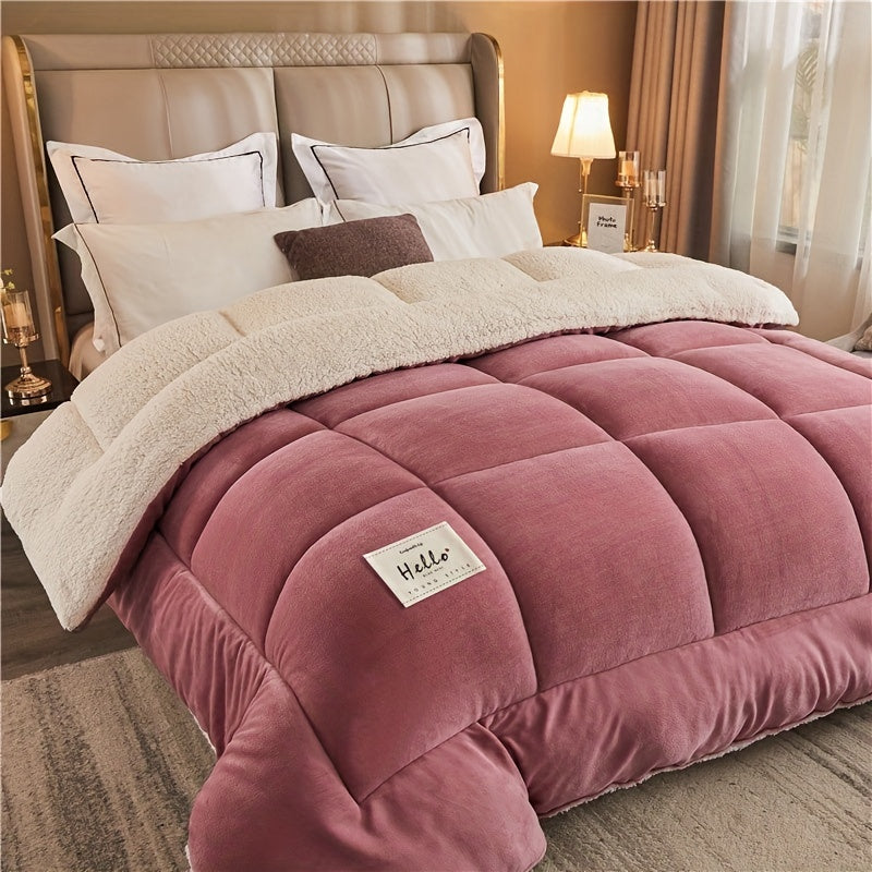 Edredón cálido de tres capas - Colcha gruesa para otoño e invierno, ideal para dormitorio o habitación de estudiante