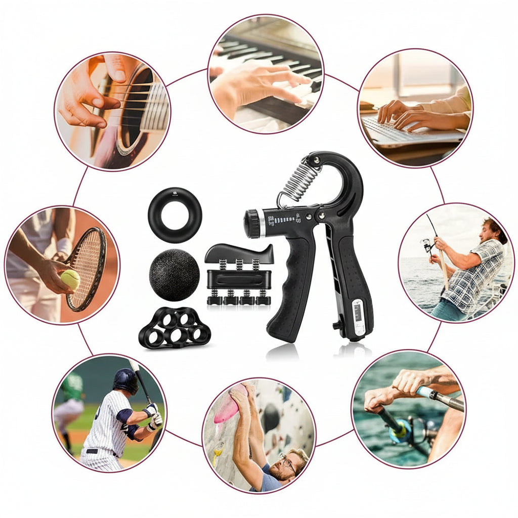 Impugnatura Trainer Kit Esercizi Dita Ergonomico Portatile