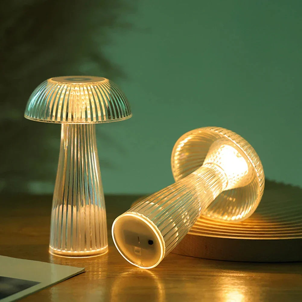 LumiShroom – Wireless LED Mushroom Night Light, Decorative Table Lamp