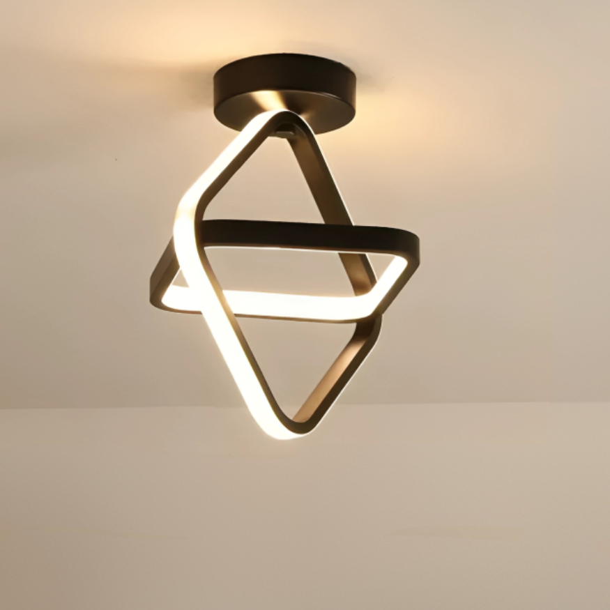 Lampada da soffitto LED moderna - 2 anelli design creativo