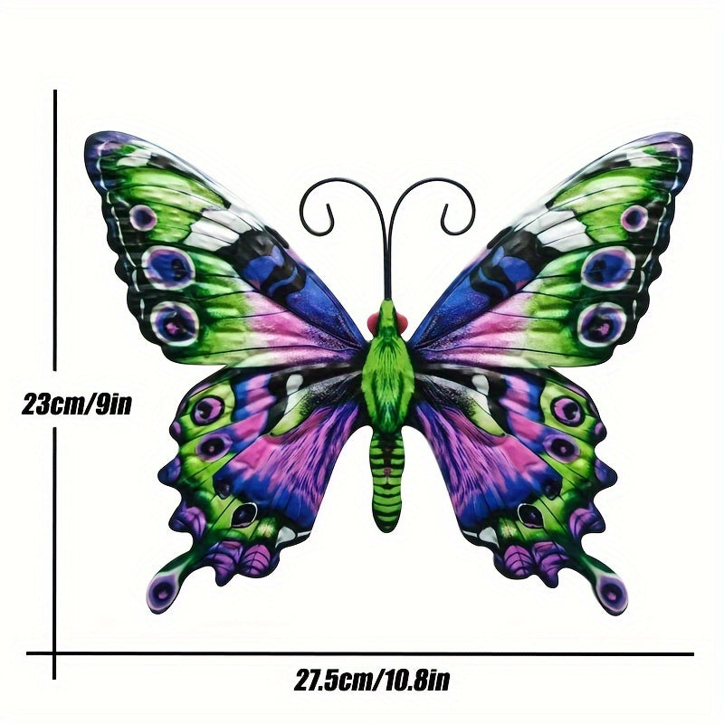 4 pezzi Decorazione da Parete a Forma di Farfalla in Metallo