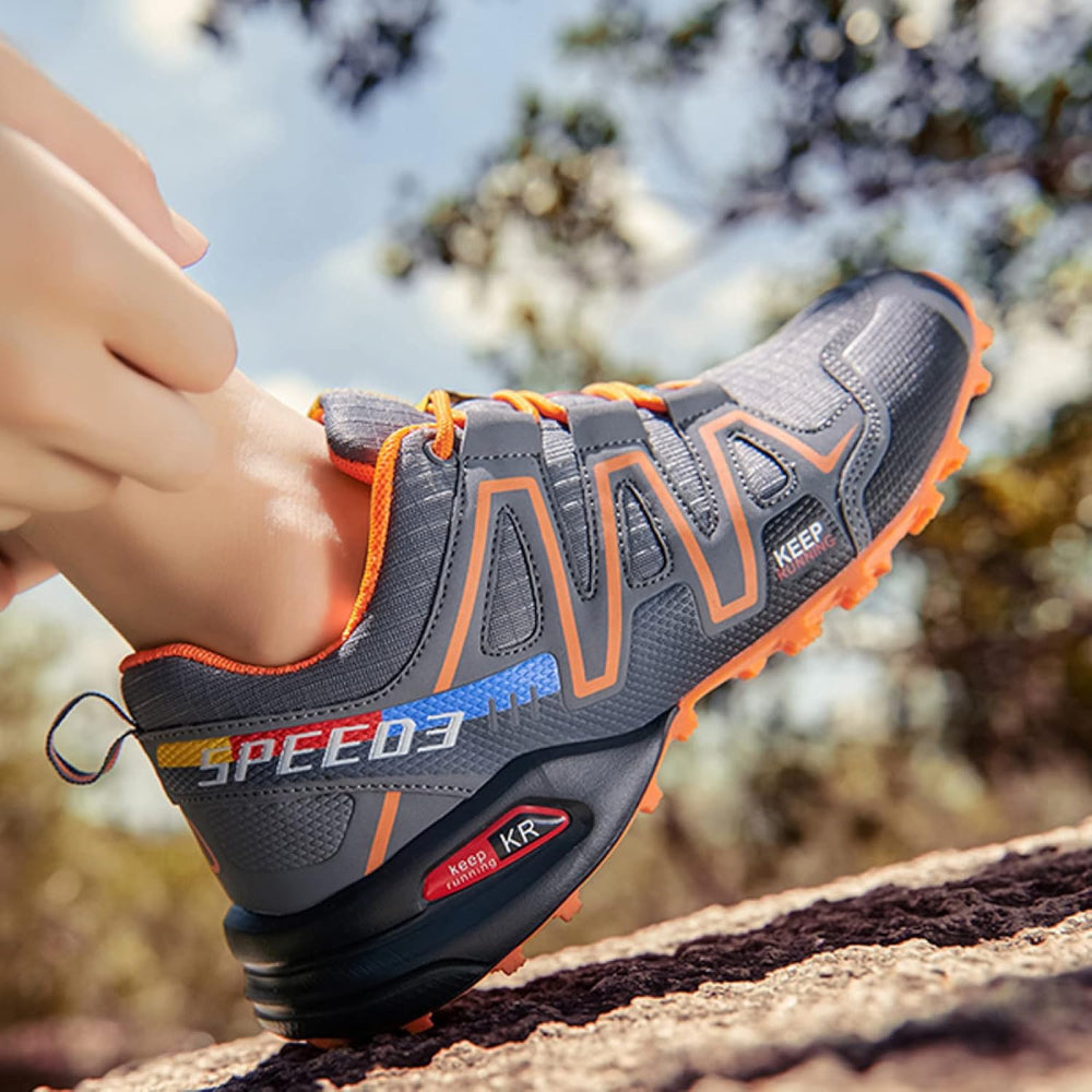 Mens Hiking Shoes Trekking Use Grip Sole