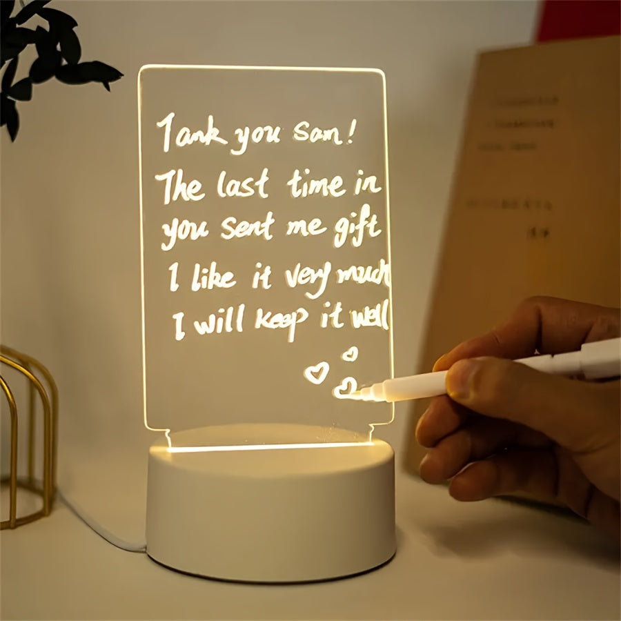 LumiBoard - Modern LED Message Board Table Lamp with Pen