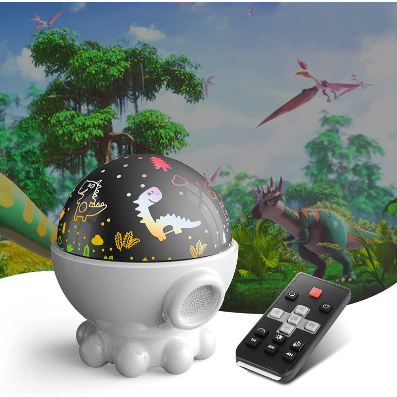 Lampada LED Dinosauro - Proiettore Oceano e Proiezione Stelle & Luna - Con Telecomando
