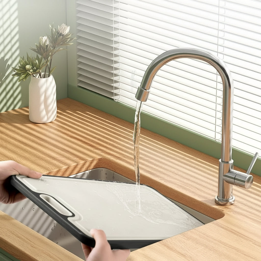 Cutting Board Kitchen Double-Sided Titanium PP With Juice Groove