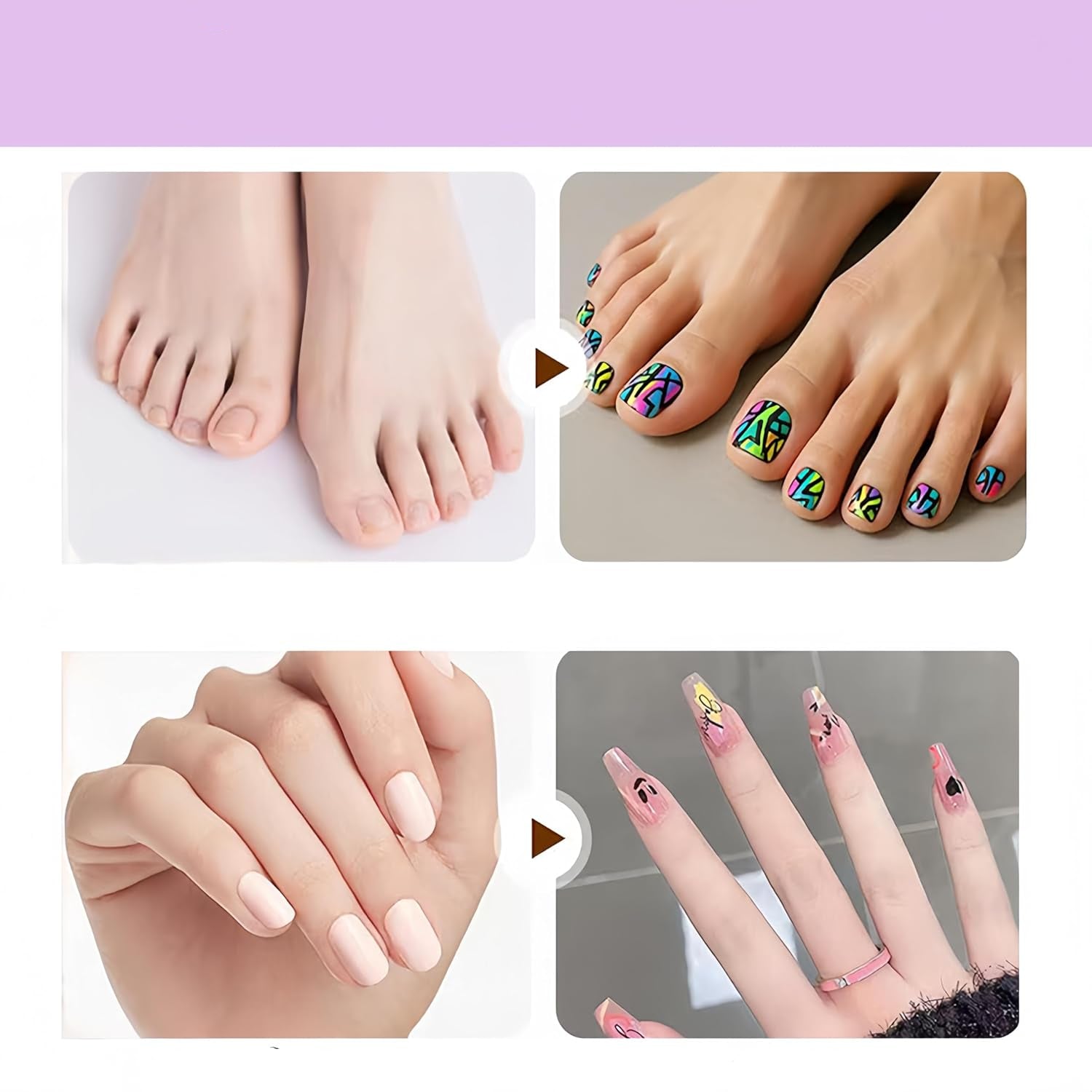 Marcadores de esmalte de uñas Uñas de gel Coloridos Bolígrafos para arte de uñas DIY