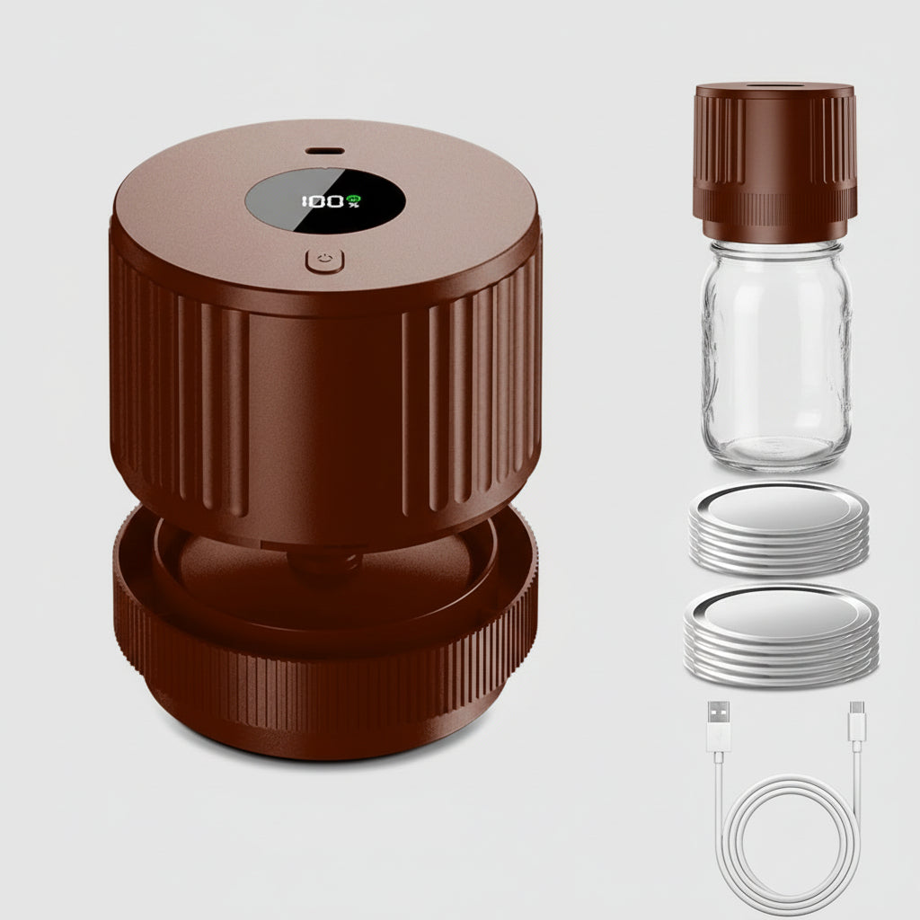 Electric Vacuum Sealer Mason Jars Wireless Food Storage