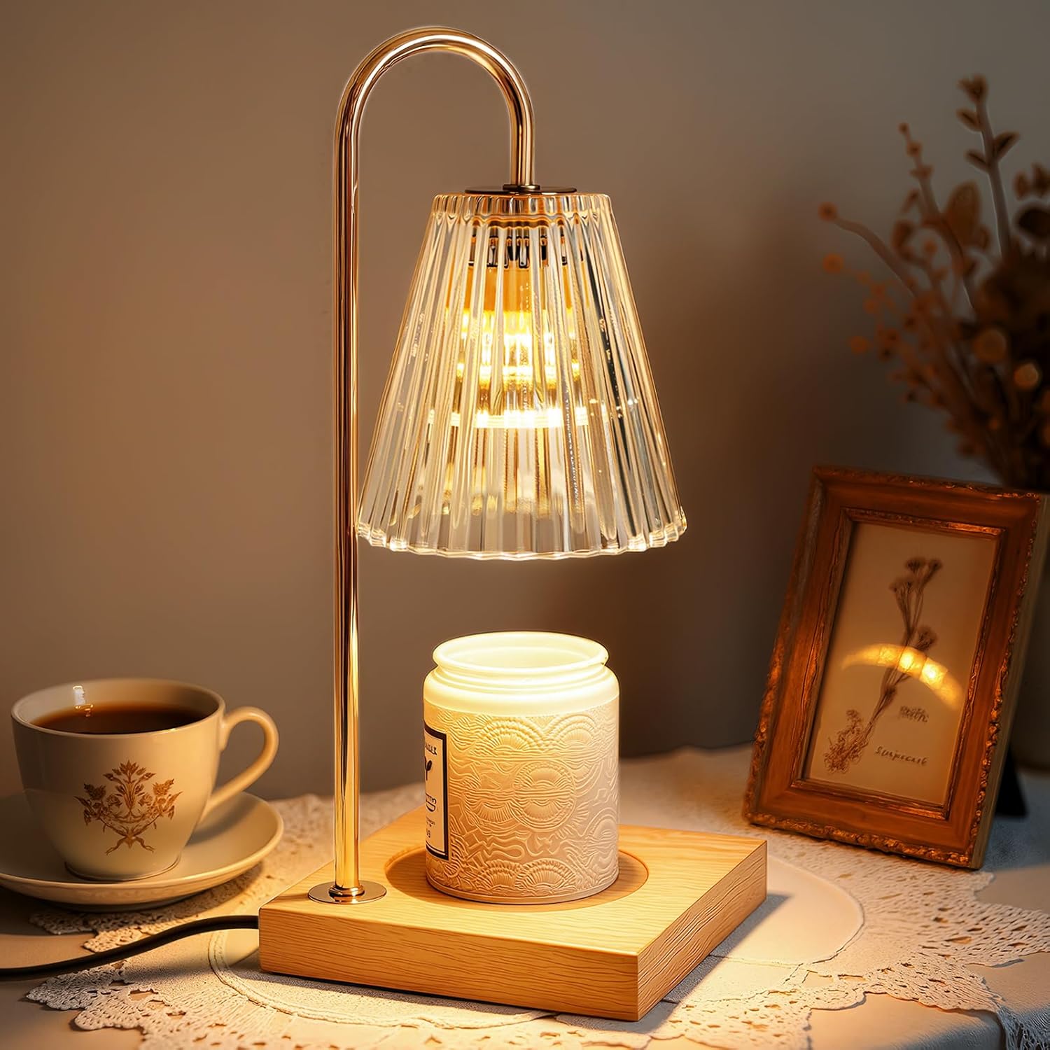 Table Lamp Candle Warmer Electric Dimmer Timer Indoor