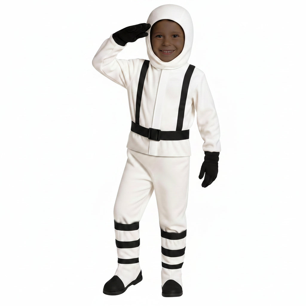 Fato de Astronauta Completo para Criança Halloween Carnaval Espaço