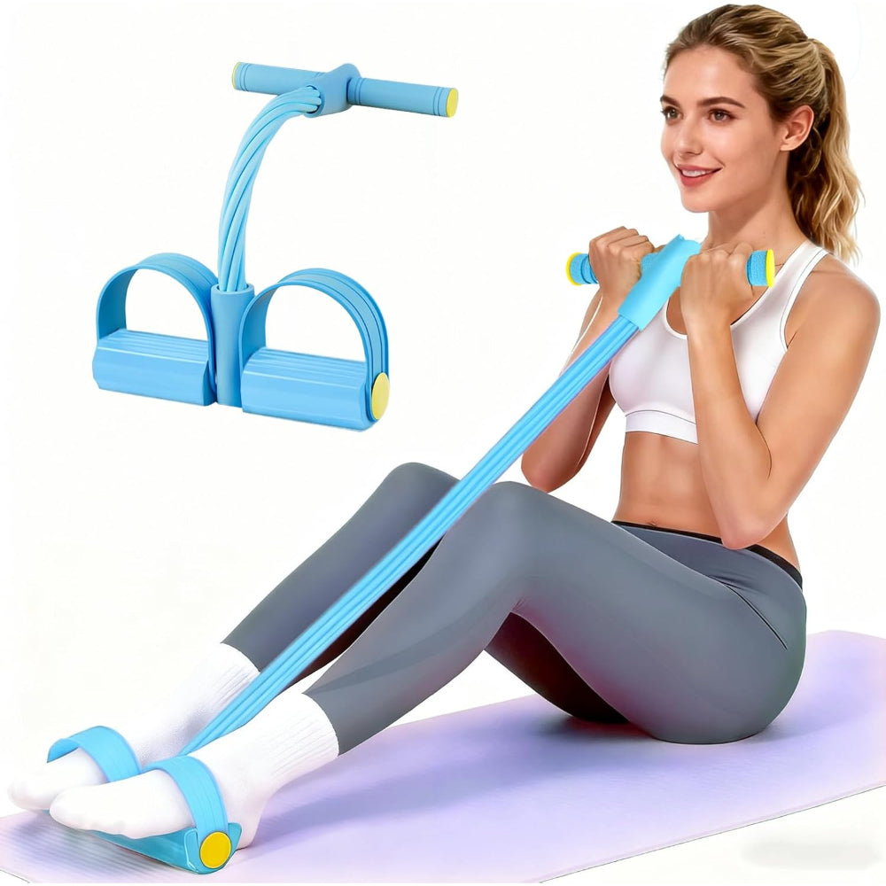 Set di Bande di Resistenza con Pedali per Fitness, Fascia per Allenamento Corpo Intero