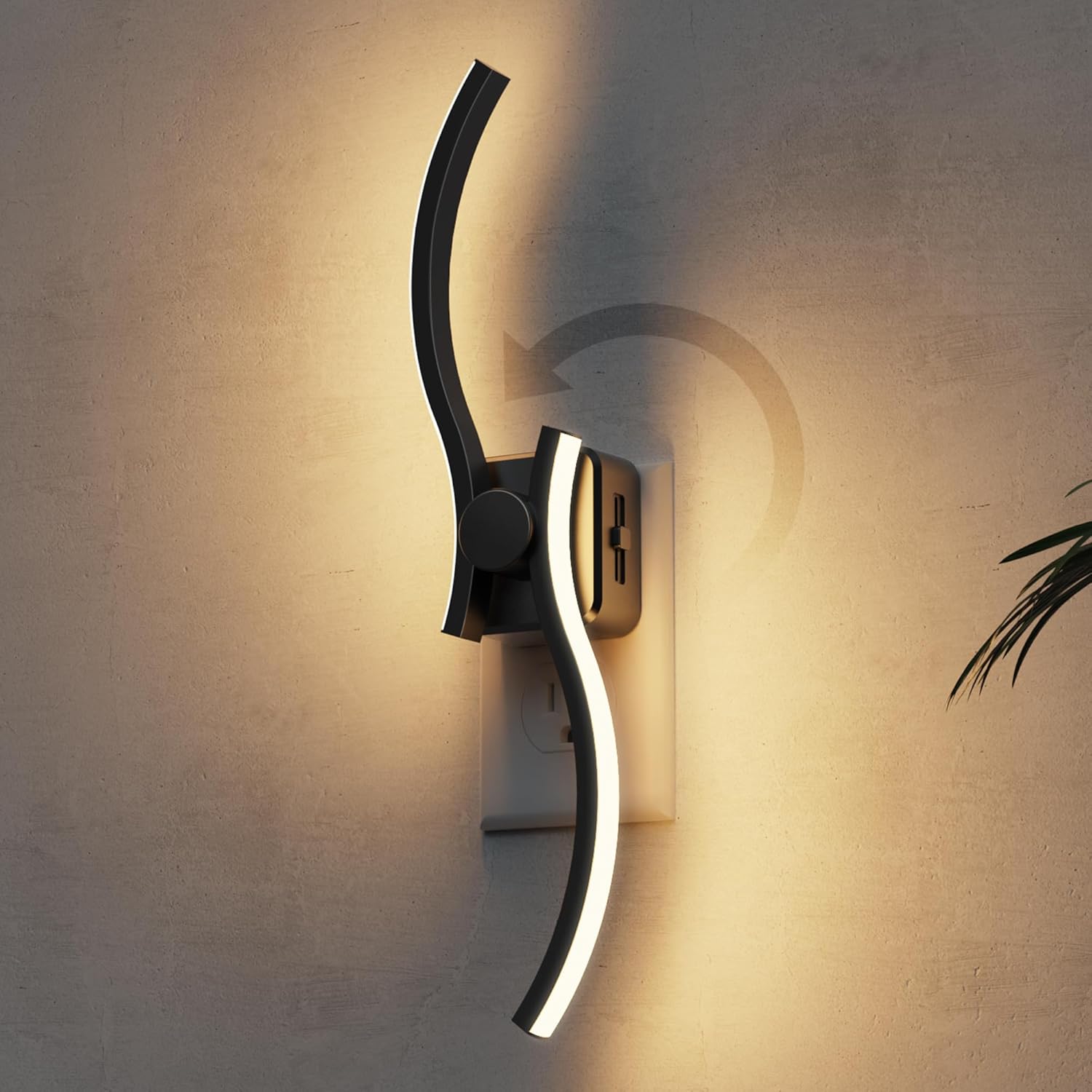 Modern Night Lamp Adjustable Color Temperature Sensor