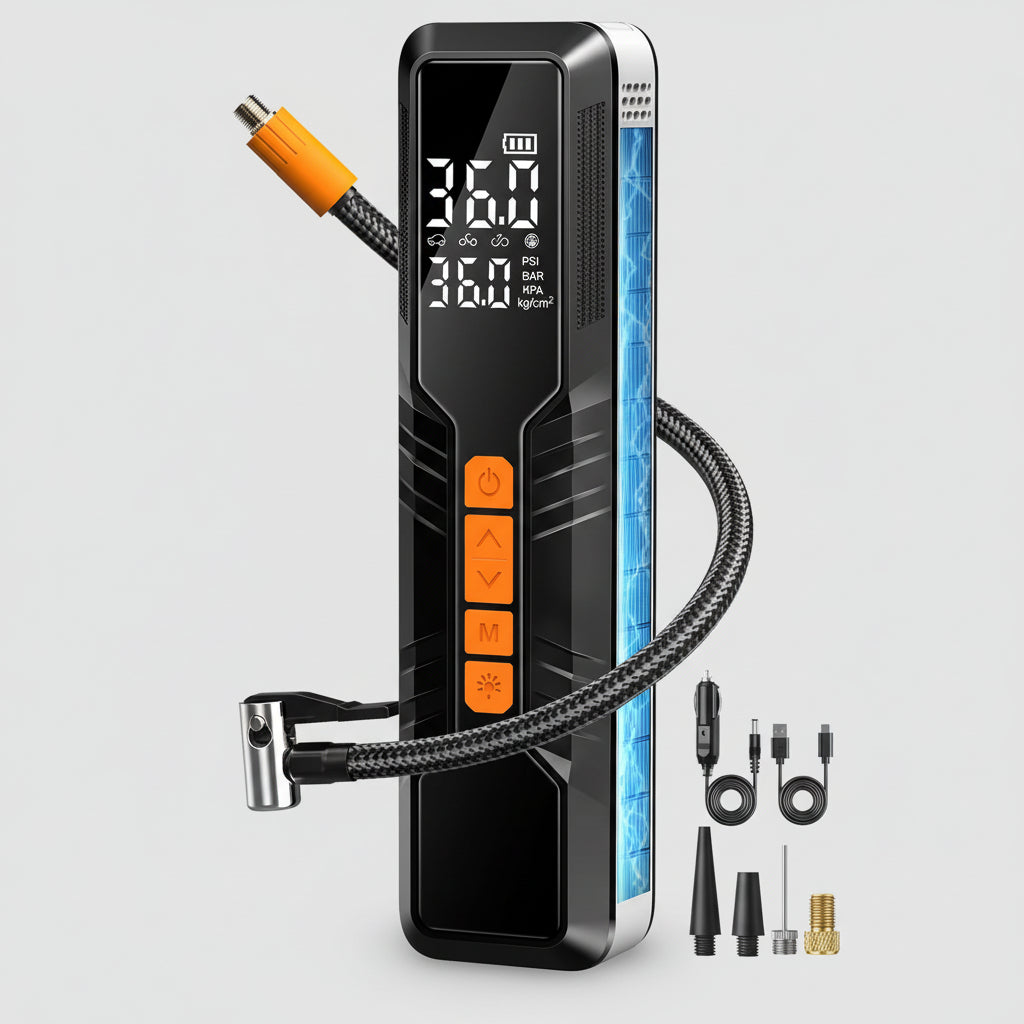 Air Compressor Car Wireless Tire Pump Digital Compact