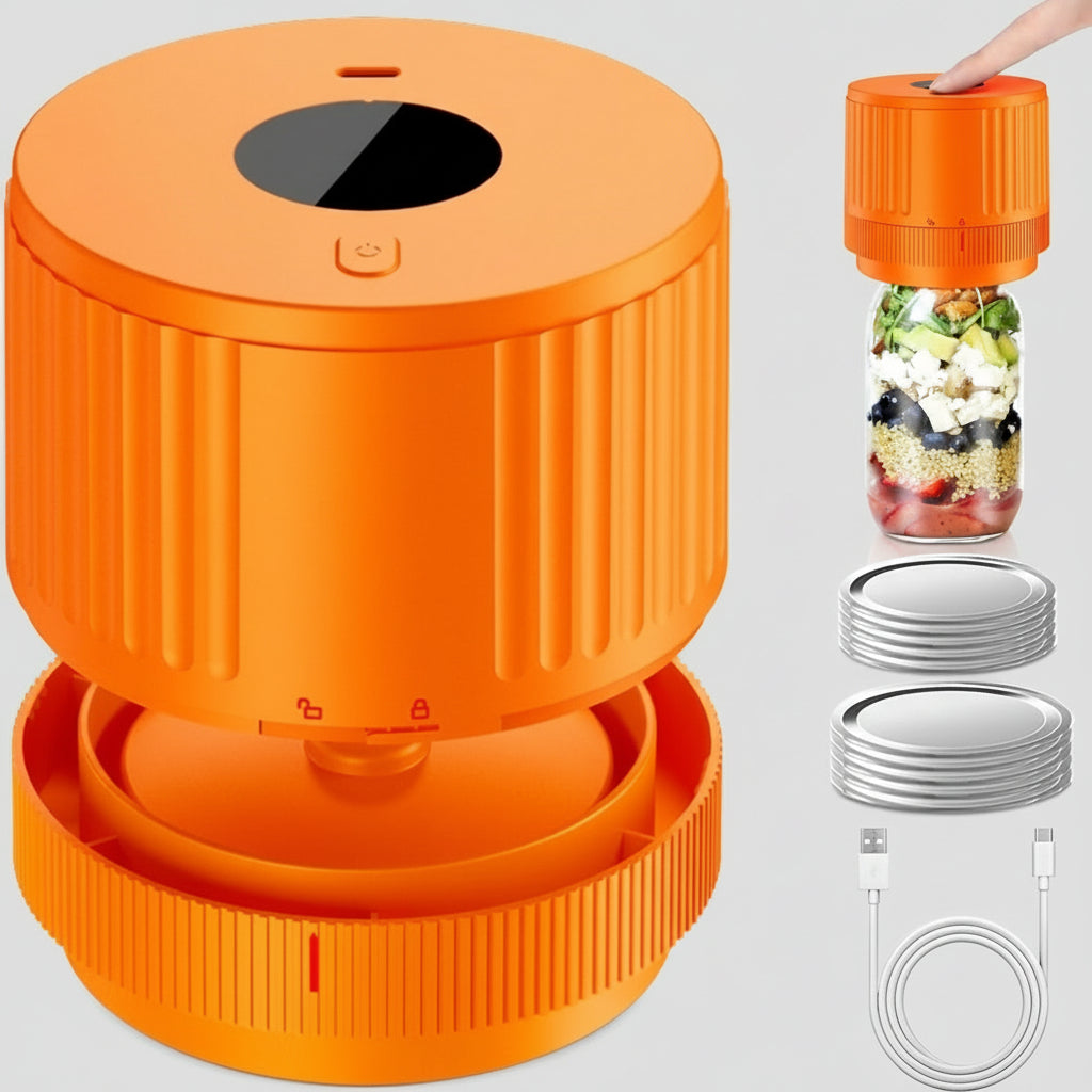 Electric Vacuum Sealer Mason Jars Wireless Food Storage