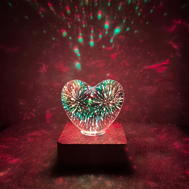 FireworkLight - 3D LED Love Heart Firework Night Light