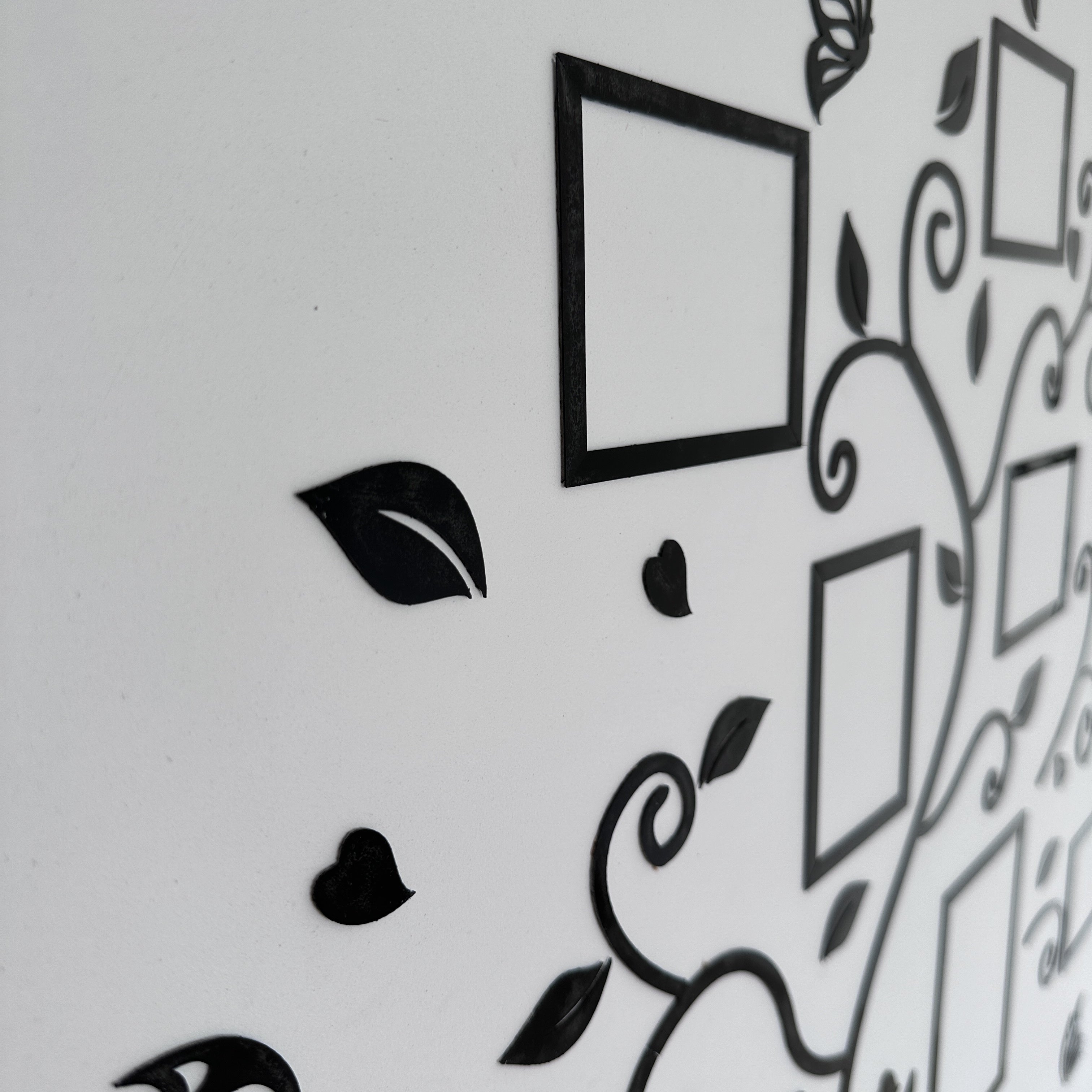 1 Juego Marco de Fotos Acrílico Decoración de Pared - Árbol de Fotos 3D Creativo para Familia y Mascotas, Pegatina de Pared Autoadhesiva para Sala de Estar, Pasillo, Porche, Comparte Recuerdos Especiales