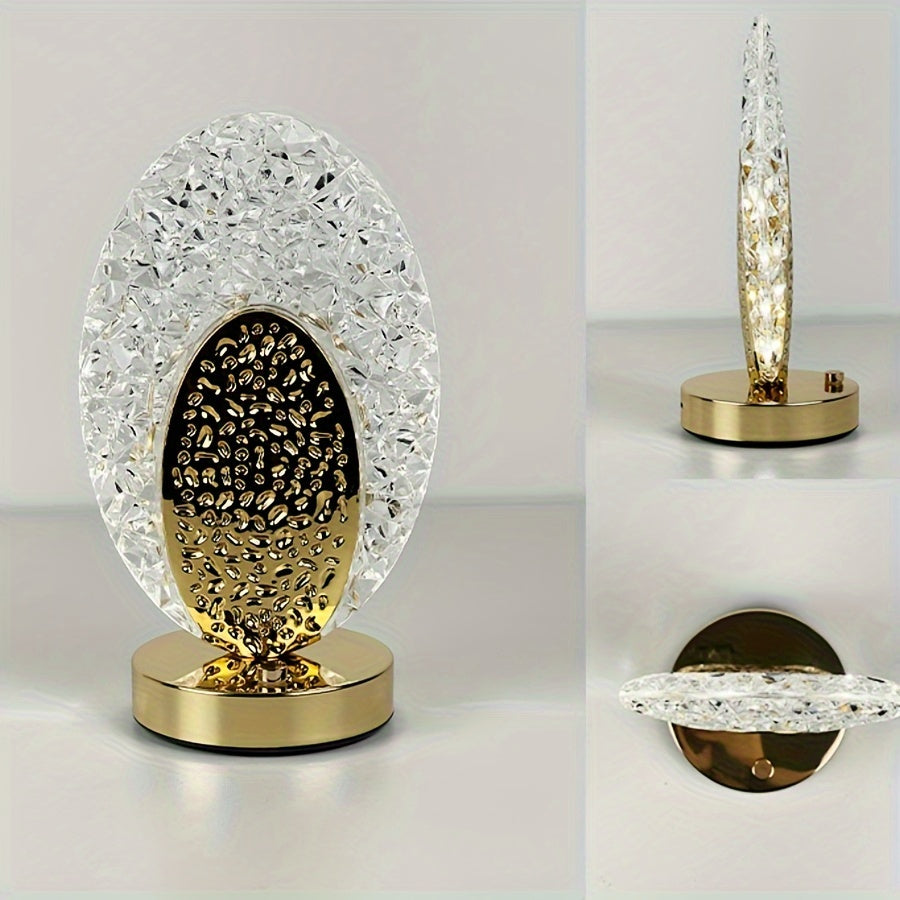 FeatherLamp - Candeeiro de Mesa Tátil USB com Design de Pena de Pavão, Luz LED Infinitamente Regulável