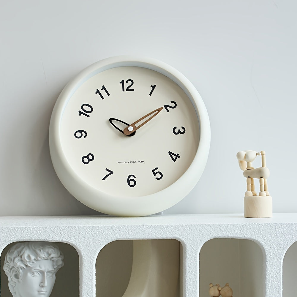 SilenceTime - Silent 10-Inch Wall Clock for Bedroom and Living Room