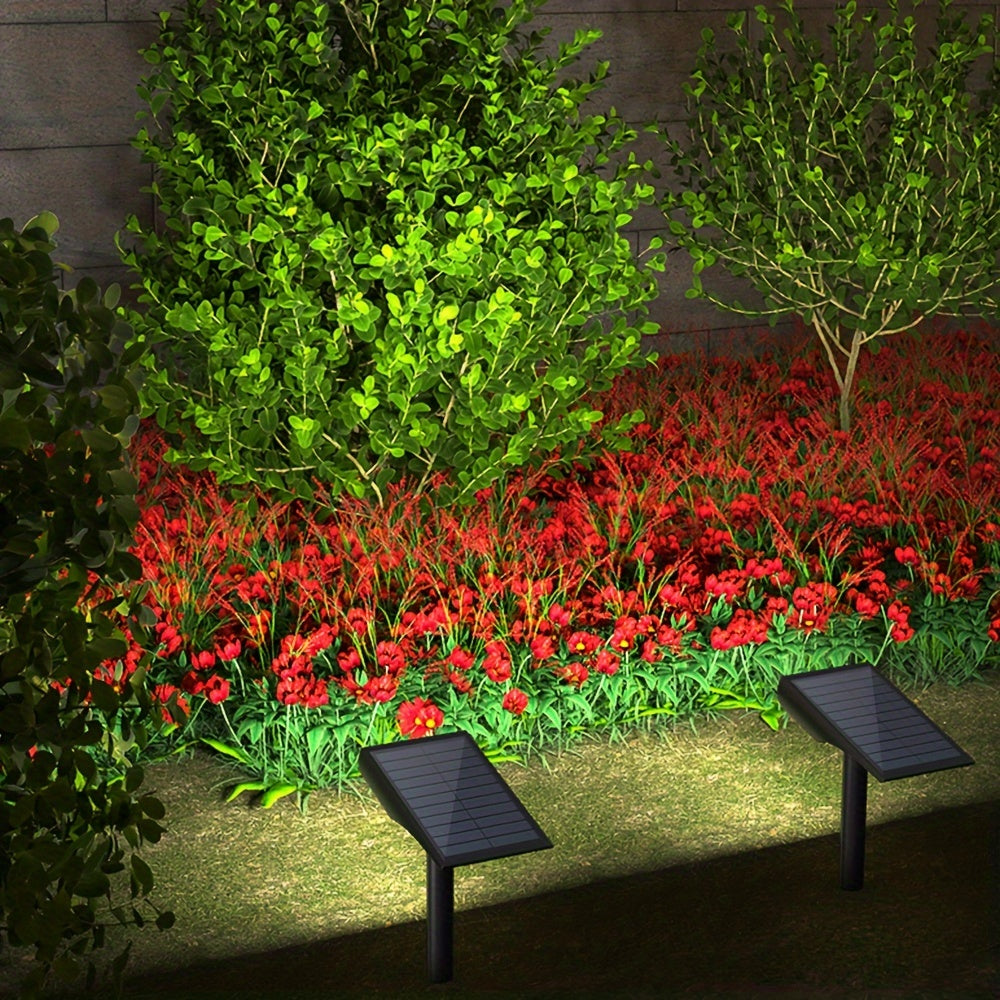 SolarSpot - Iluminação Solar para Relvado com 9 Lâmpadas LED para Jardim e Paisagem