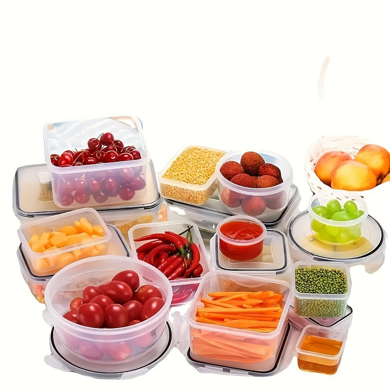 Set de almacenamiento de alimentos hermético de 24 piezas - Con tapa abatible