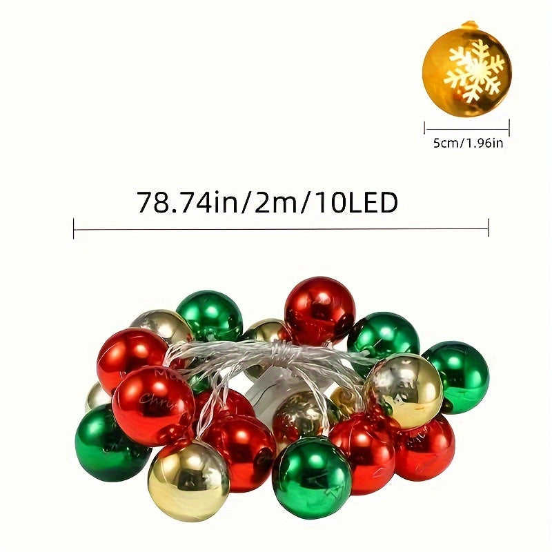 DecoGlow - Art Deco LED Light String Snow Globe