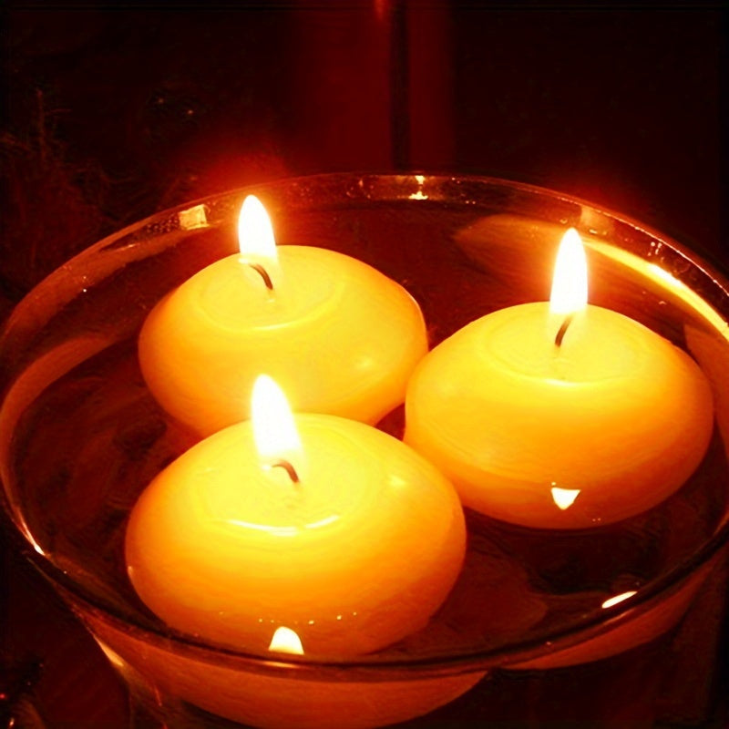 40 Pieces Premium Floating Candles - Ideal for Weddings & Special Occasions | Smokeless, Natural Paraffin Wax