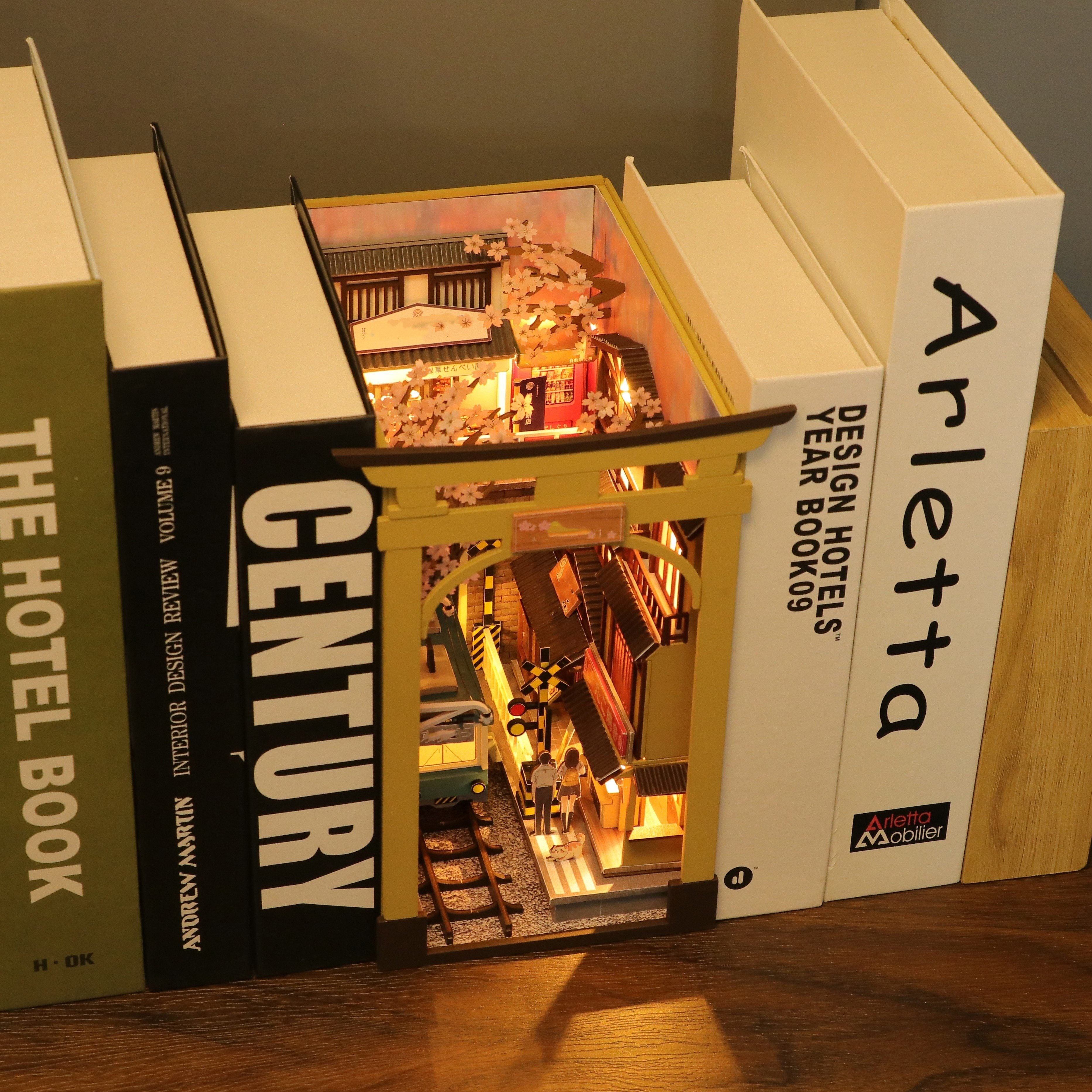 CherryBlossom - 3D Wooden Bookend Kit - Creative Japanese Architecture DIY