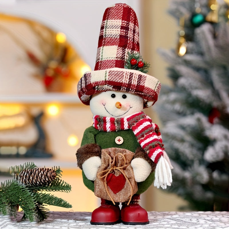 ClassicSanta - Checkered Santa Snowman Figure